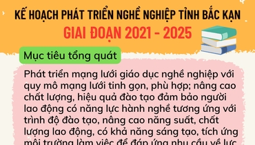 [Infographic] Kế hoạch phát triển nghề nghiệp tỉnh Bắc Kạn giai đoạn 2021 – 2025